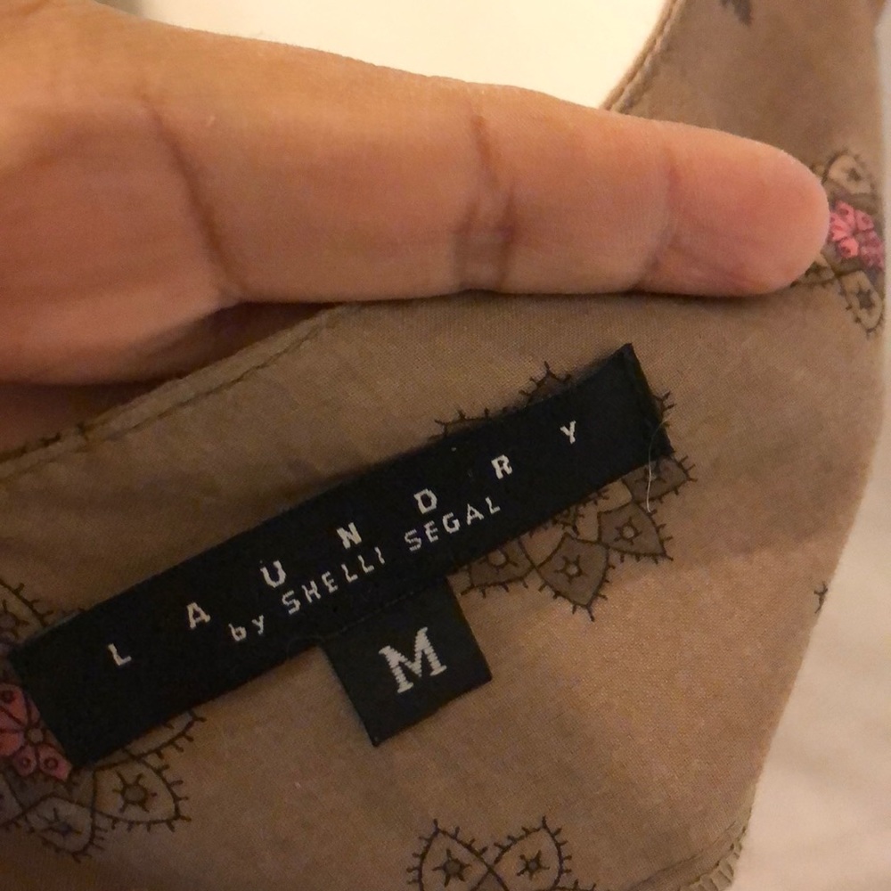 Laundry brown and pink camisole top. - Picture 5 of 7